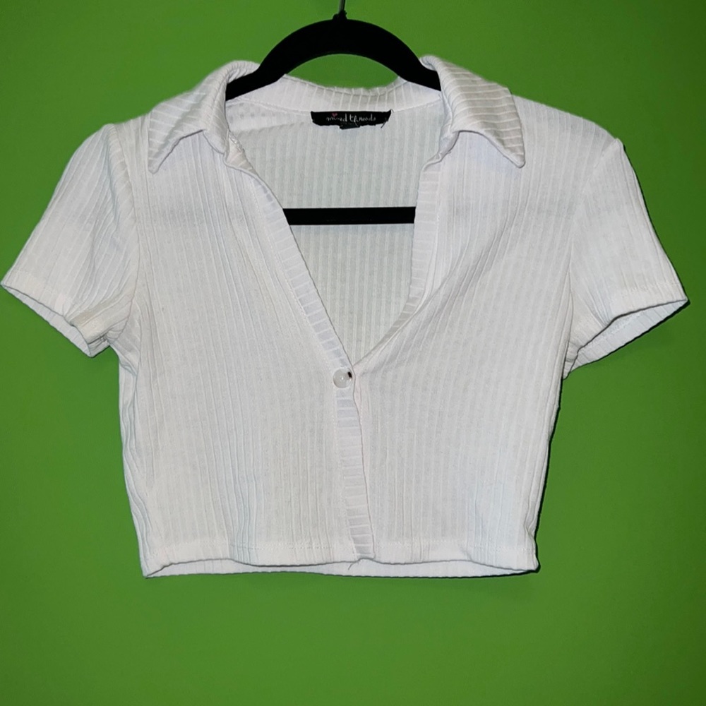button up crop top